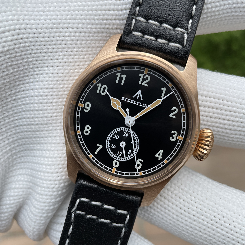 STEELFLIER Official SF746S Men Quartz Bronze Watch Sapphire Mirror VH60 Movt Swiss Luminous 20Bar Waterproof Sports Wristwatches