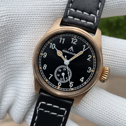 STEELFLIER Official SF746S Men Quartz Bronze Watch Sapphire Mirror VH60 Movt Swiss Luminous 20Bar Waterproof Sports Wristwatches