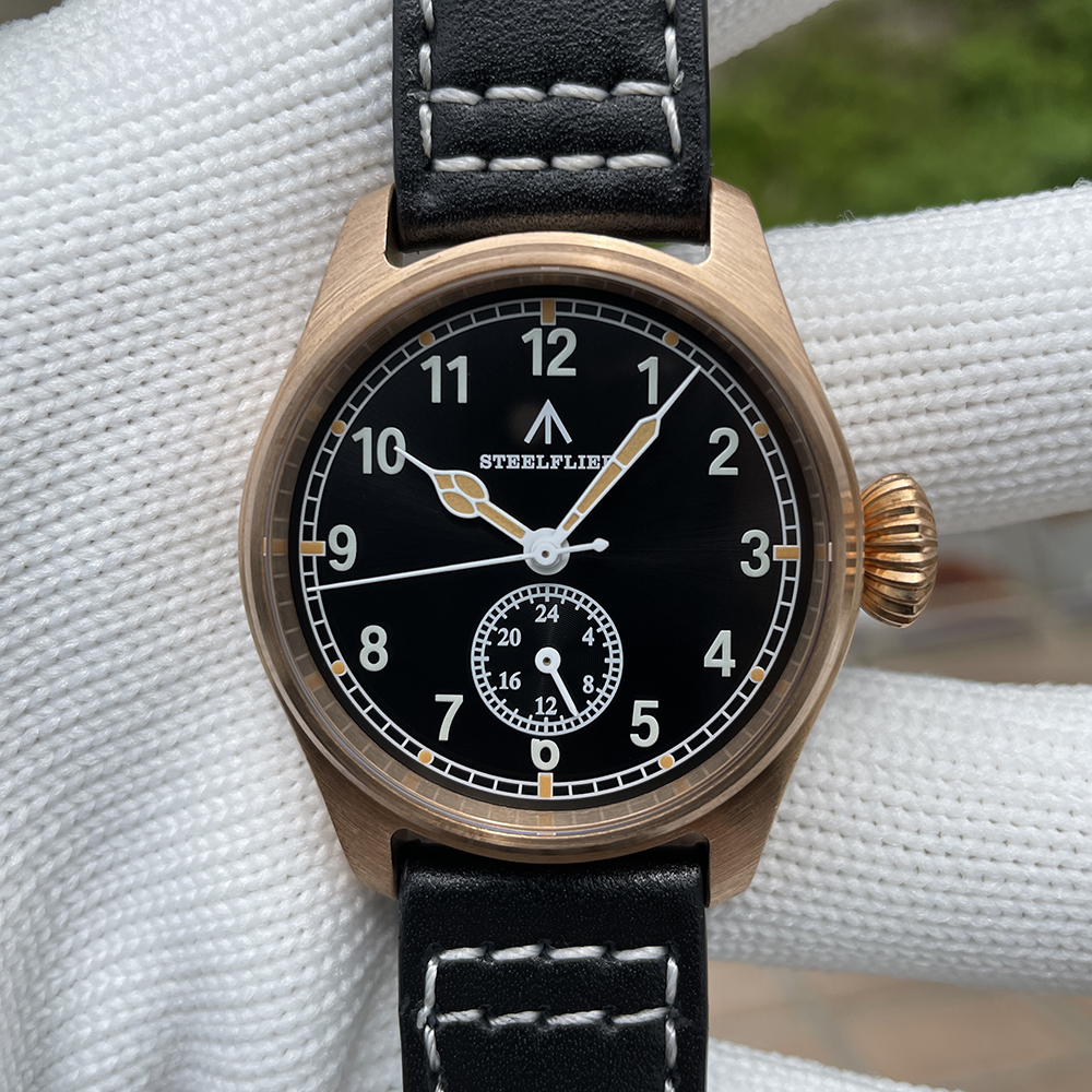 STEELFLIER Official SF746S Men Quartz Bronze Watch Sapphire Mirror VH60 Movt Swiss Luminous 20Bar Waterproof Sports Wristwatches