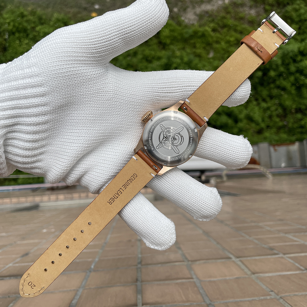 STEELFLIER Official SF746S Men Quartz Bronze Watch Sapphire Mirror VH60 Movt Swiss Luminous 20Bar Waterproof Sports Wristwatches