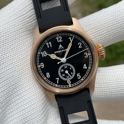 STEELFLIER Official SF746S Men Quartz Bronze Watch Sapphire Mirror VH60 Movt Swiss Luminous 20Bar Waterproof Sports Wristwatches