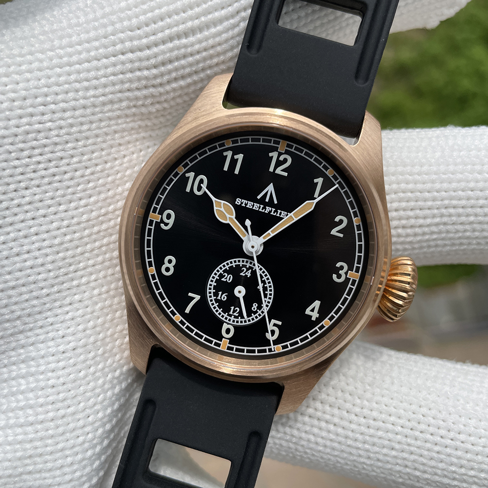 STEELFLIER Official SF746S Men Quartz Bronze Watch Sapphire Mirror VH60 Movt Swiss Luminous 20Bar Waterproof Sports Wristwatches