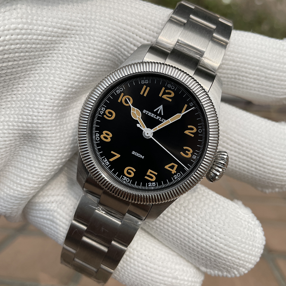 STEELFLIER Official SF741 Classic Quartz Wristwatches Souvenirs Sapphire Mirror VH31 Mute 200M Waterproof Luxury Luminous Watch