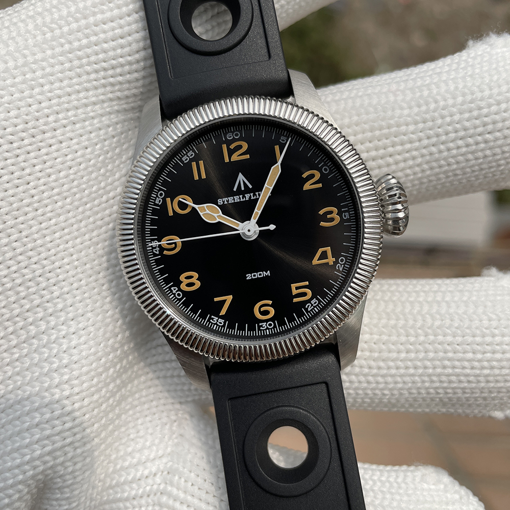 STEELFLIER Official SF741 Classic Quartz Wristwatches Souvenirs Sapphire Mirror VH31 Mute 200M Waterproof Luxury Luminous Watch