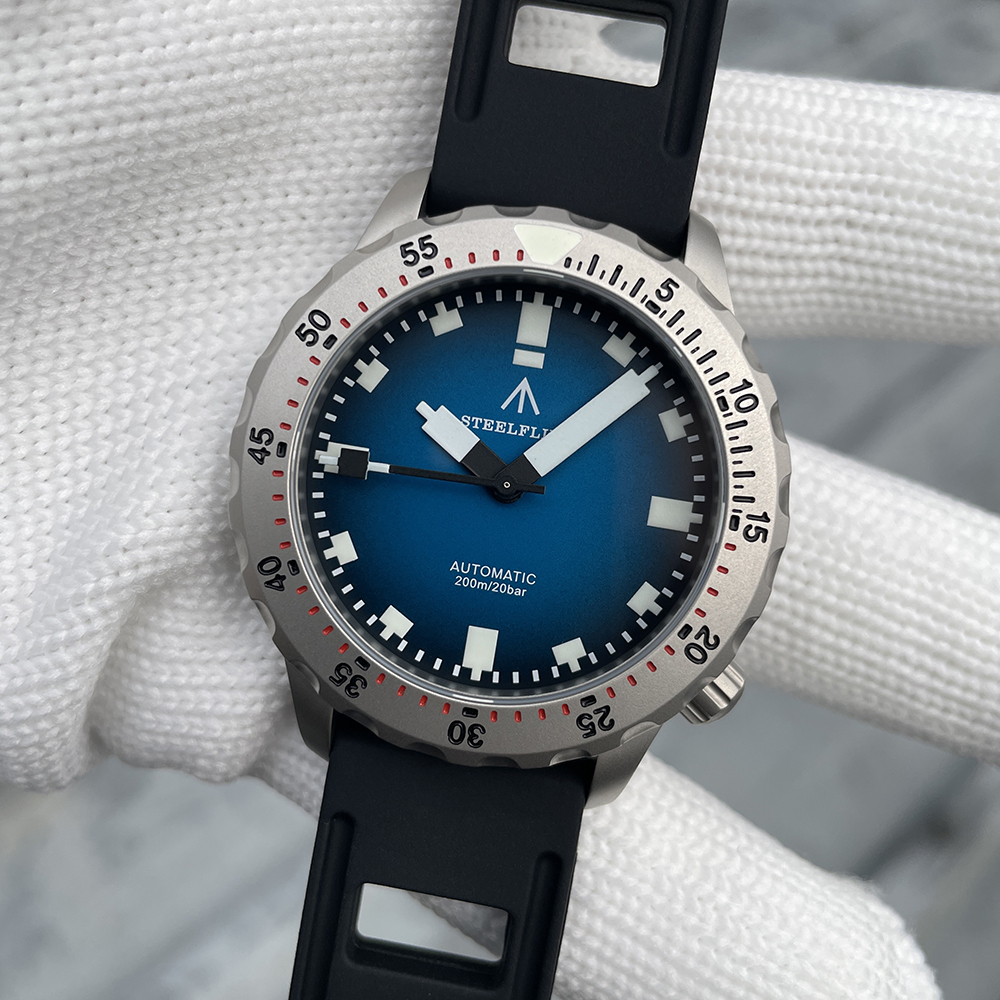 STEELFLIER SF755U Mechanical Wristwatches Sapphire Crystal NH35 Movement Super Luminous 20Bar Waterproof New Arrival Dive Watch