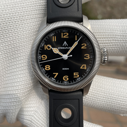 STEELFLIER Official SF741 Classic Quartz Wristwatches Souvenirs Sapphire Mirror VH31 Mute 200M Waterproof Luxury Luminous Watch