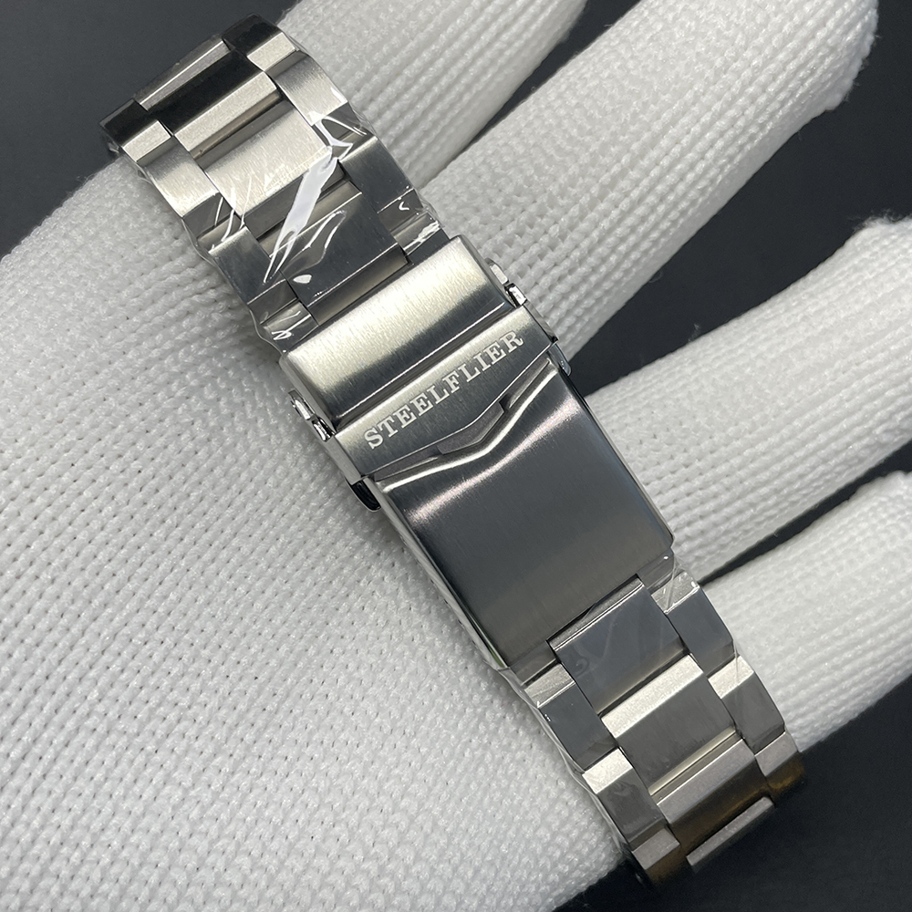 STEELFLIER Official SF726 Luxury Quartz Wristwatch Super Luminous VH31 Mute Movement 20Bar Waterproof Fashion Dive White Watch