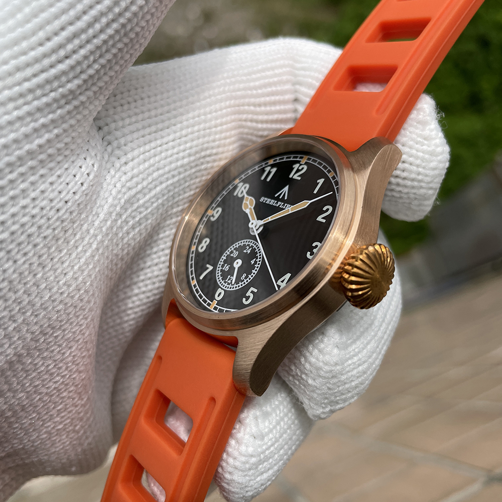 STEELFLIER Official SF746S Men Quartz Bronze Watch Sapphire Mirror VH60 Movt Swiss Luminous 20Bar Waterproof Sports Wristwatches