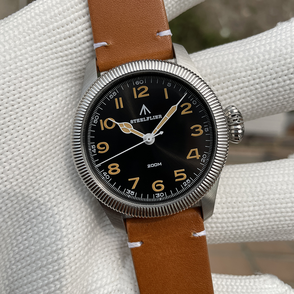 STEELFLIER Official SF741 Classic Quartz Wristwatches Souvenirs Sapphire Mirror VH31 Mute 200M Waterproof Luxury Luminous Watch