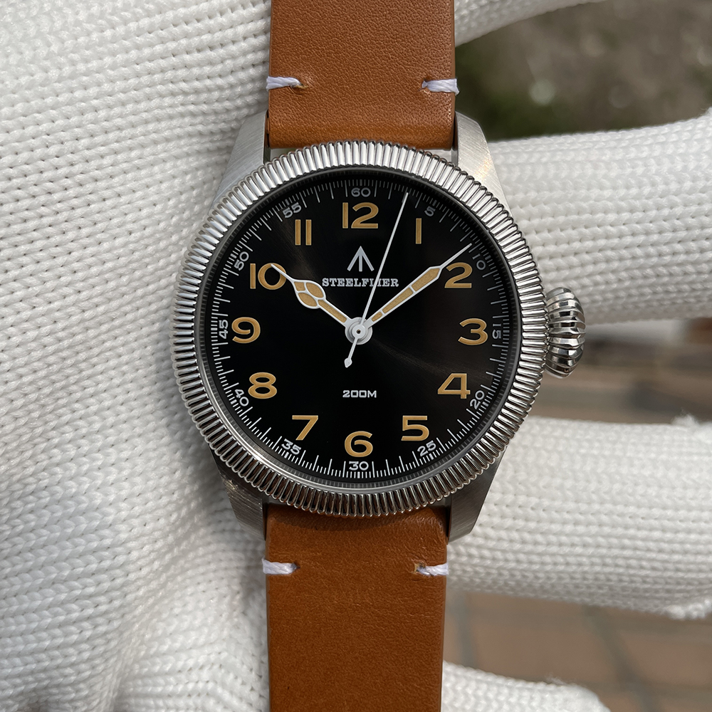 STEELFLIER Official SF741 Classic Quartz Wristwatches Souvenirs Sapphire Mirror VH31 Mute 200M Waterproof Luxury Luminous Watch