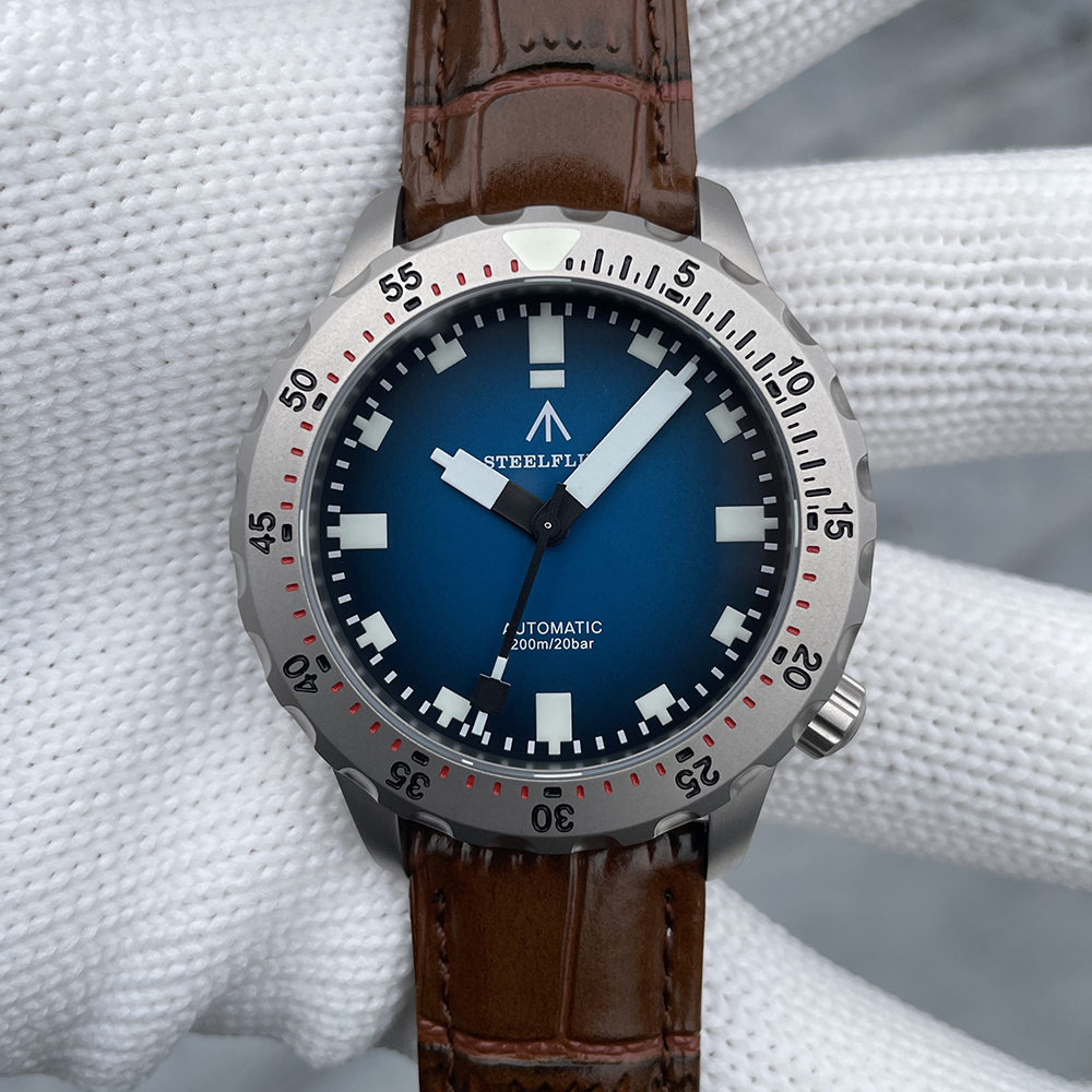 STEELFLIER SF755U Mechanical Wristwatches Sapphire Crystal NH35 Movement Super Luminous 20Bar Waterproof New Arrival Dive Watch