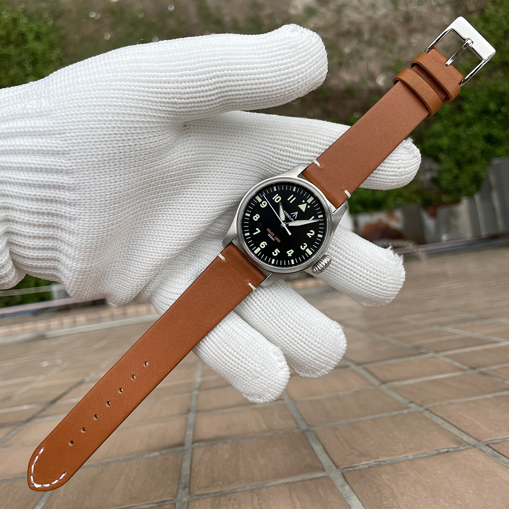 STEELFLIER Official NEW SF740 Quartz Wristwatch Big Crown C3 Luminous VH31 Mute Movement Fashion Business Men Waterproof Watch