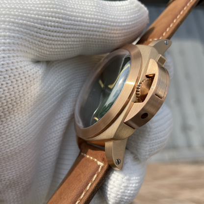 STEELFLIER SF765S Luxury Men Mechanical Watch Bronze NH35 Auto Movement Swiss Green Luminous Transparent Bottom Cover 20Bar Waterproof Wristwatch