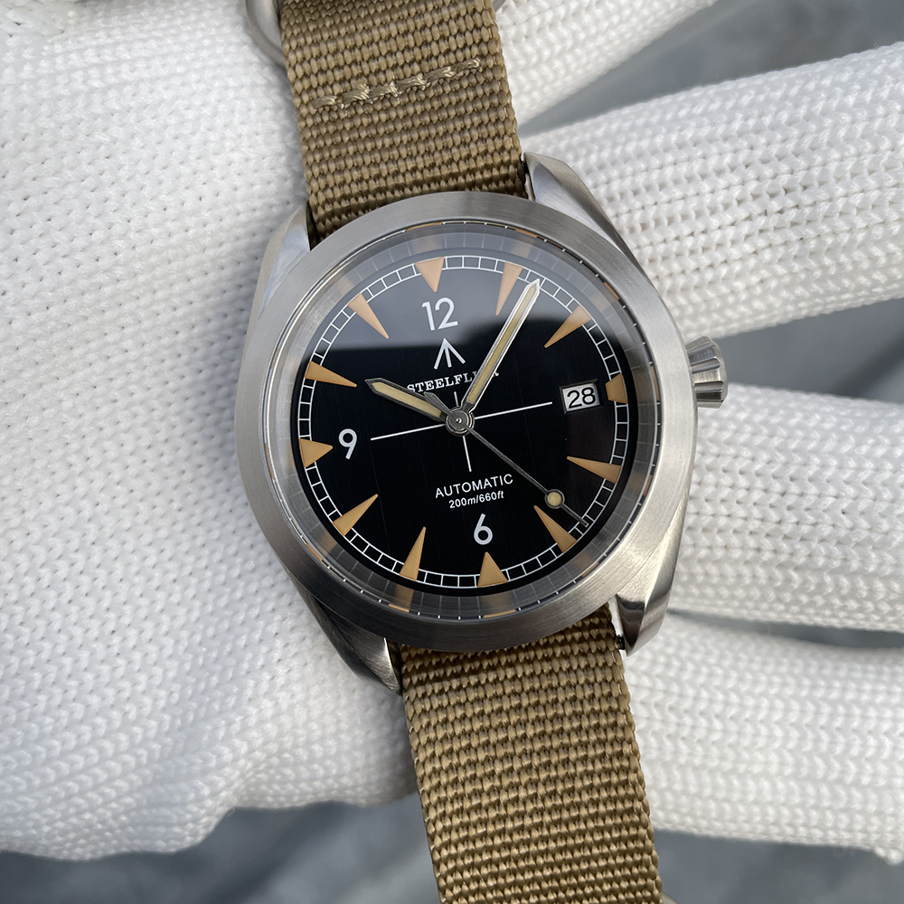 STEELFLIER SF751-HH Luxury Fashion Mechanical Watch NH35 Movement Super Luminous Dive Watch 20Bar Waterproof Men's Classic Wristwatch