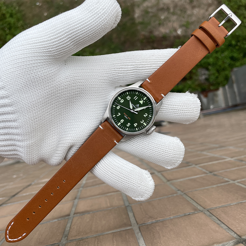 STEELFLIER Official NEW SF740 Quartz Wristwatch Big Crown C3 Luminous VH31 Mute Movement Fashion Business Men Waterproof Watch