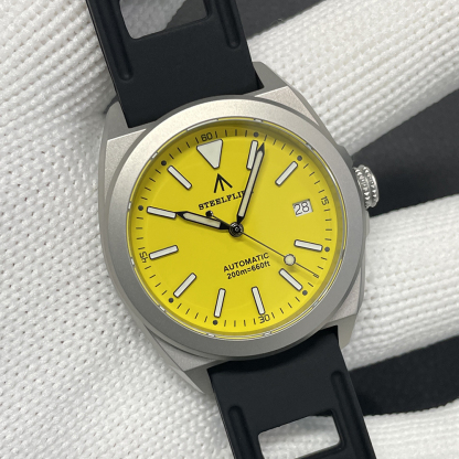 STEELFLIER Official SF2774 Luxury Mechanical Wristwatch ST2130 Movement Super Luminous 20Bar Waterproof Dive Sandblasted Watches