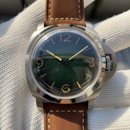 STEELFLIER SF767 Men's Automatic Mechanical Watch Artificial Sapphire Mirror 1000M Waterproof Leather Strap Vintage Wristwatch