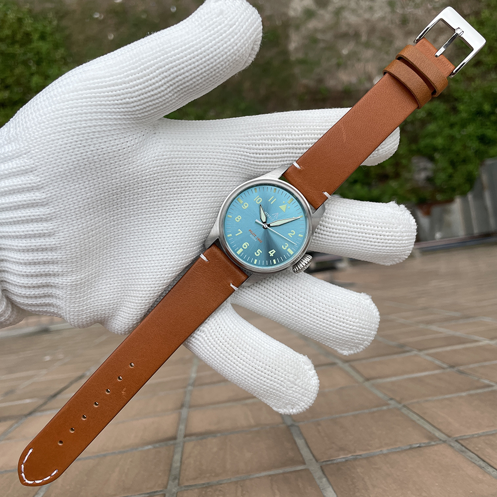 STEELFLIER Official NEW SF740 Quartz Wristwatch Big Crown C3 Luminous VH31 Mute Movement Fashion Business Men Waterproof Watch