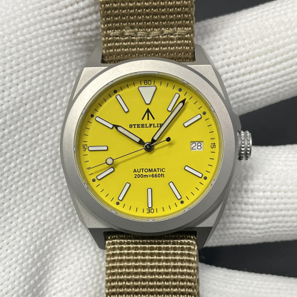 STEELFLIER Official SF2774 Luxury Mechanical Wristwatch ST2130 Movement Super Luminous 20Bar Waterproof Dive Sandblasted Watches