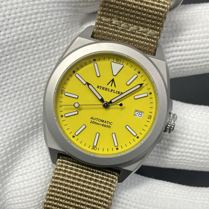 STEELFLIER Official SF2774 Luxury Mechanical Wristwatch ST2130 Movement Super Luminous 20Bar Waterproof Dive Sandblasted Watches