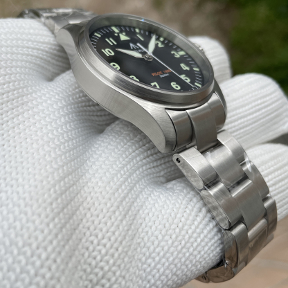 STEELFLIER Official NEW SF740 Quartz Wristwatch Big Crown C3 Luminous VH31 Mute Movement Fashion Business Men Waterproof Watch