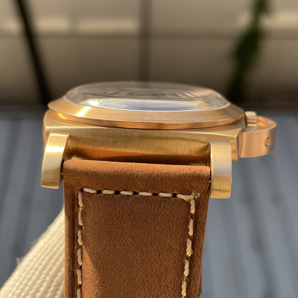 STEELFLIER SF765S Luxury Men Mechanical Watch Bronze NH35 Auto Movement Swiss Green Luminous Transparent Bottom Cover 20Bar Waterproof Wristwatch