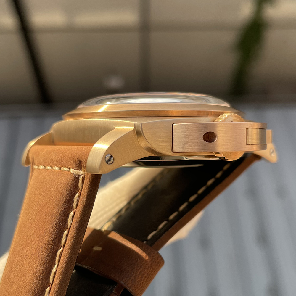 STEELFLIER SF765S Luxury Men Mechanical Watch Bronze NH35 Auto Movement Swiss Green Luminous Transparent Bottom Cover 20Bar Waterproof Wristwatch