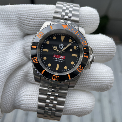 STEELFLIER SF754V Mechanical Water Ghost Wristwatch Screw Crown NH35 Automatic Move Super Luminous Ceramic Bezel Luxury Watches