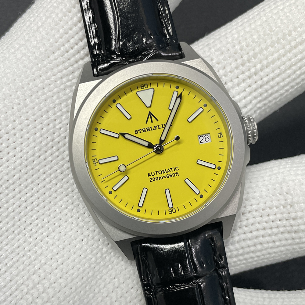 STEELFLIER Official SF2774 Luxury Mechanical Wristwatch ST2130 Movement Super Luminous 20Bar Waterproof Dive Sandblasted Watches