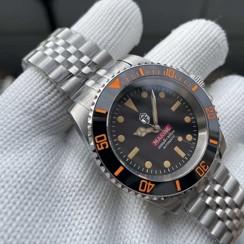 STEELFLIER SF754V Mechanical Water Ghost Wristwatch Screw Crown NH35 Automatic Move Super Luminous Ceramic Bezel Luxury Watches