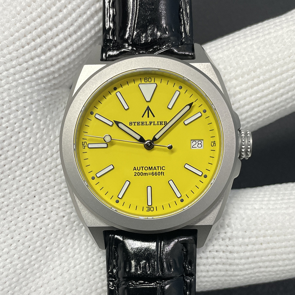 STEELFLIER Official SF2774 Luxury Mechanical Wristwatch ST2130 Movement Super Luminous 20Bar Waterproof Dive Sandblasted Watches