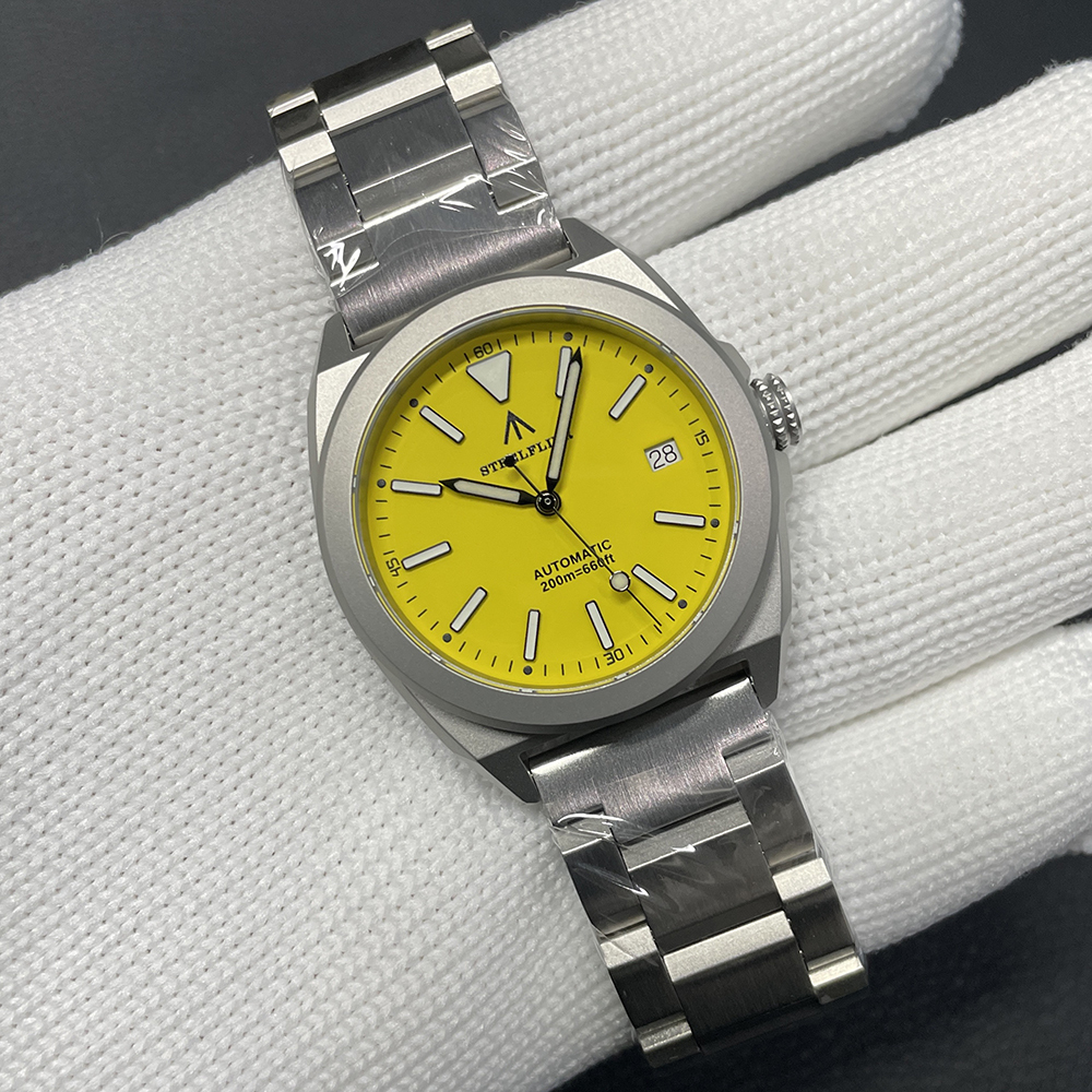 STEELFLIER Official SF2774 Luxury Mechanical Wristwatch ST2130 Movement Super Luminous 20Bar Waterproof Dive Sandblasted Watches