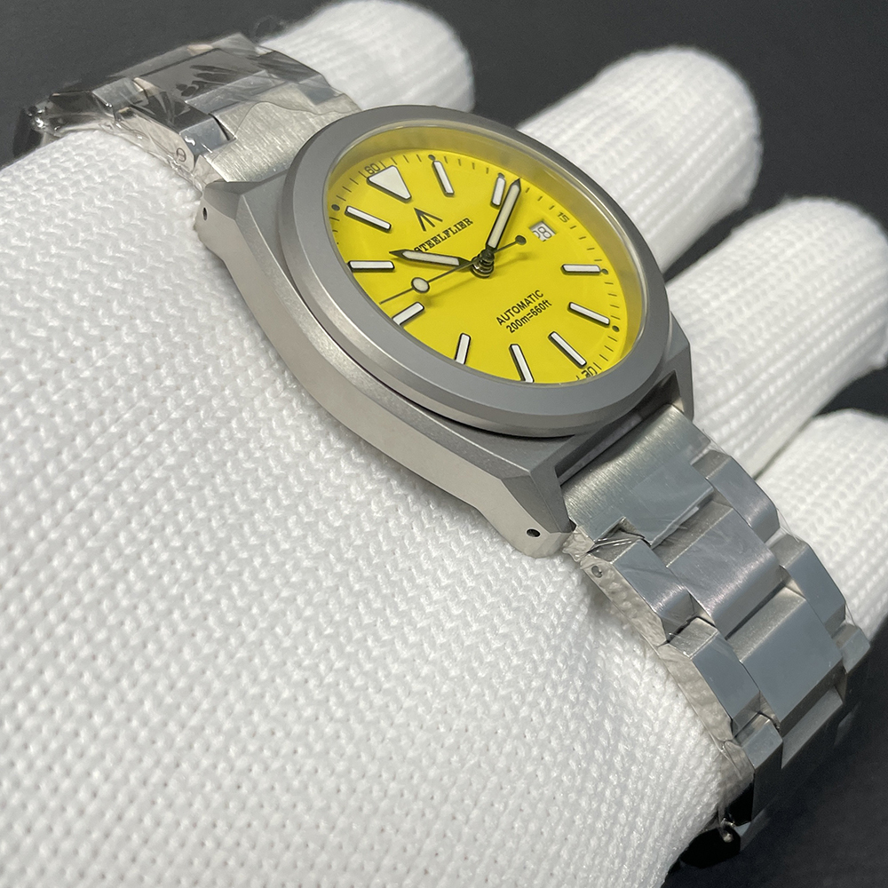 STEELFLIER Official SF2774 Luxury Mechanical Wristwatch ST2130 Movement Super Luminous 20Bar Waterproof Dive Sandblasted Watches