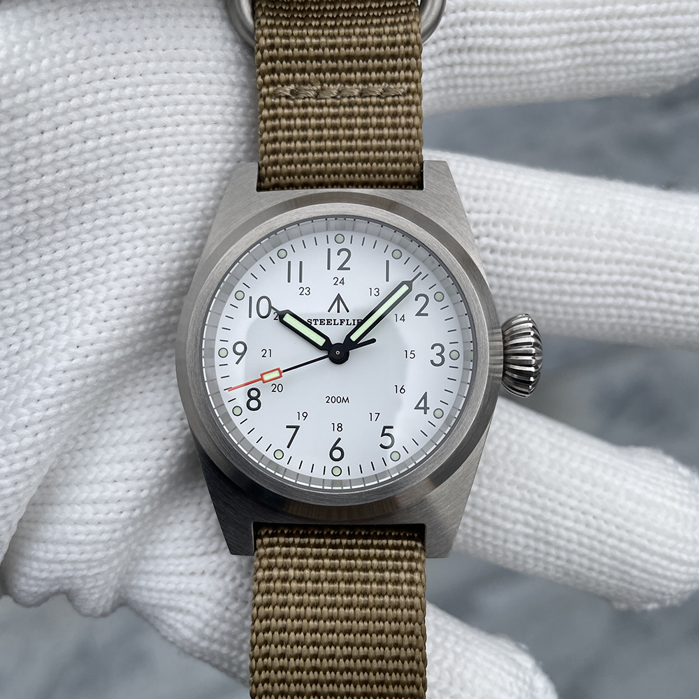 STEELFLIER Official SF744T Men Quartz Watch VH31 Mute Movement 200M Waterproof Super Luminous Business Fashion Watches For Male