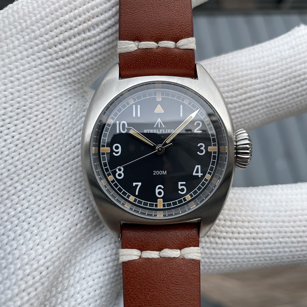 STEELFLIER Official SF745 Luxury Quartz Wristwatch Unisex 36MM Case Swiss Luminous VH31 Mute Movement 200M Waterproof Dive Watch