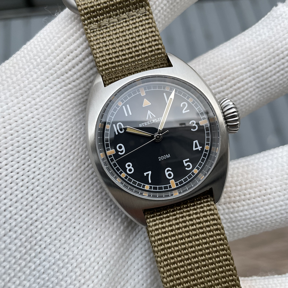 STEELFLIER Official SF745 Luxury Quartz Wristwatch Unisex 36MM Case Swiss Luminous VH31 Mute Movement 200M Waterproof Dive Watch