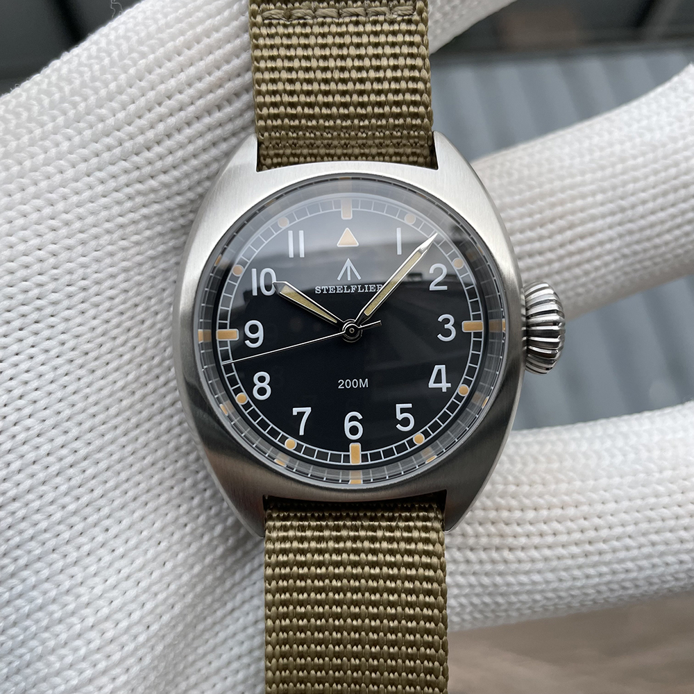 STEELFLIER Official SF745 Luxury Quartz Wristwatch Unisex 36MM Case Swiss Luminous VH31 Mute Movement 200M Waterproof Dive Watch