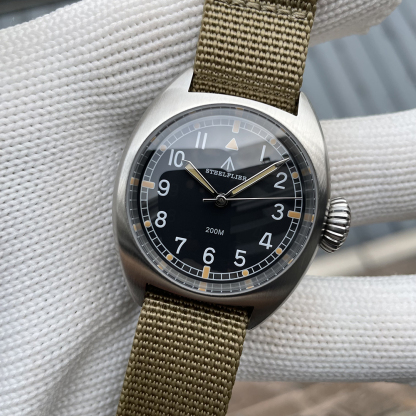 STEELFLIER Official SF745 Luxury Quartz Wristwatch Unisex 36MM Case Swiss Luminous VH31 Mute Movement 200M Waterproof Dive Watch