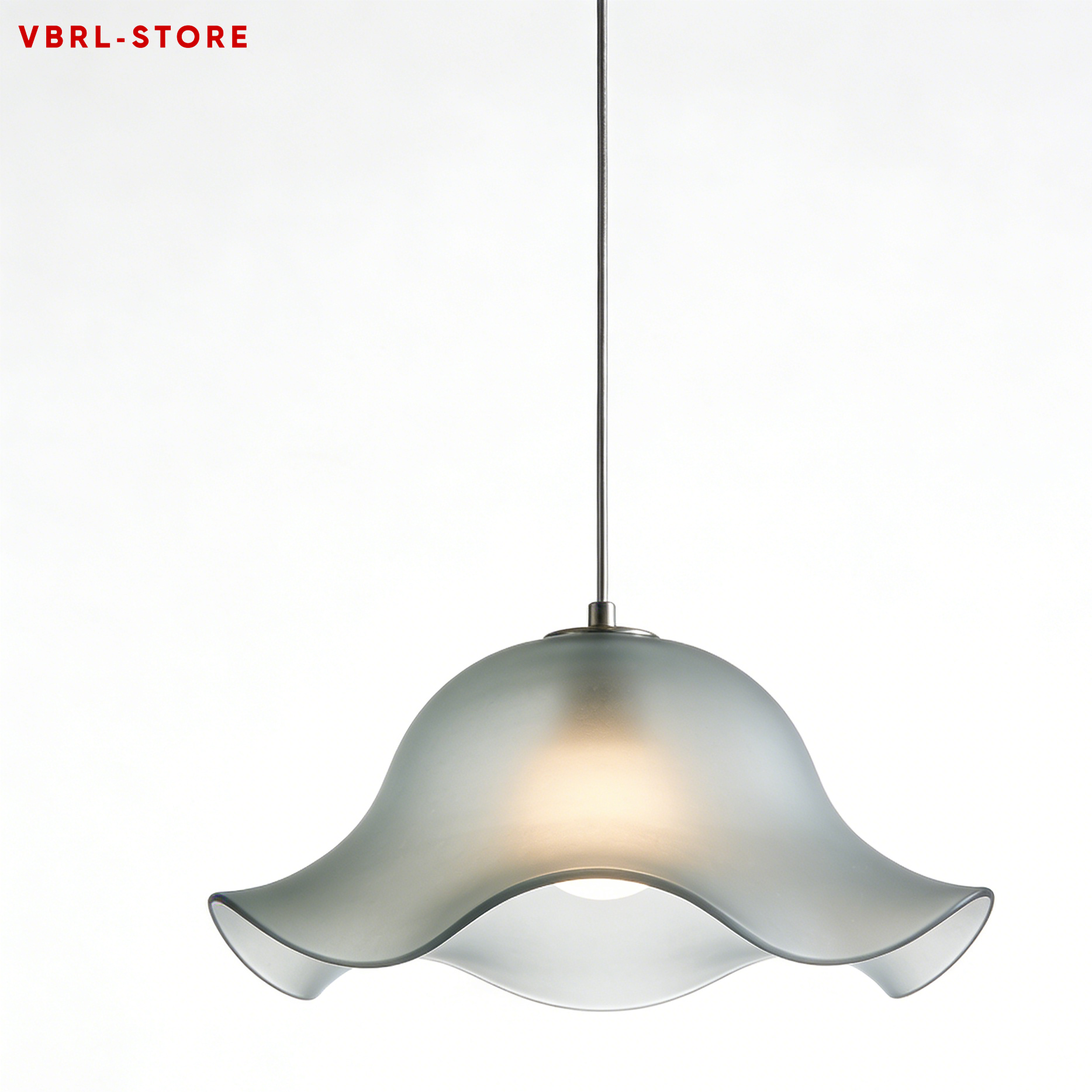 Wavy-edged pendant lamp
