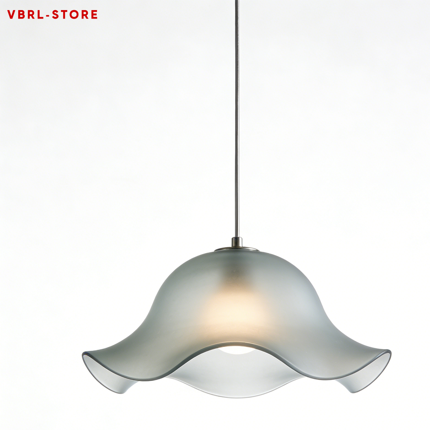 Wavy-edged pendant lamp