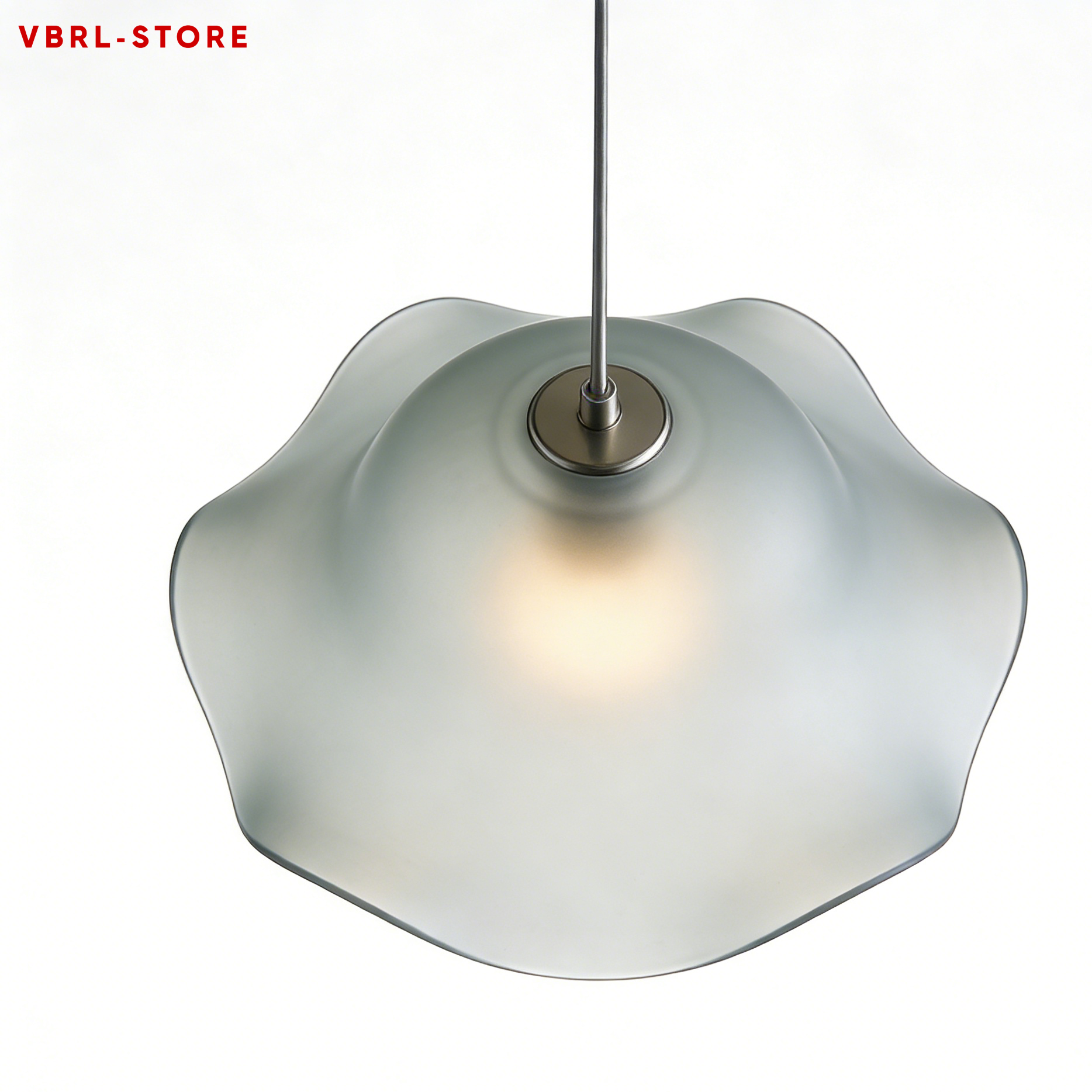 Wavy-edged pendant lamp