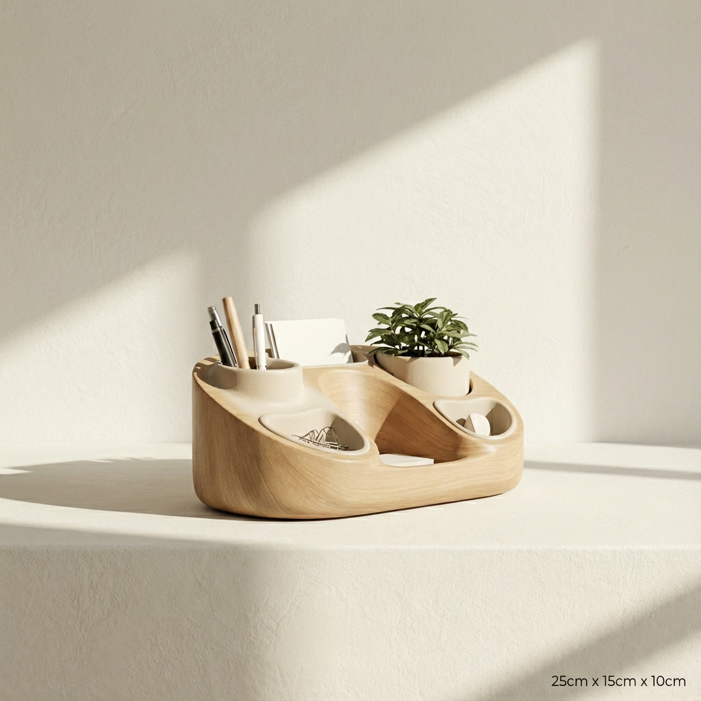 Nowoczesny stojak na akcesoria biurowe