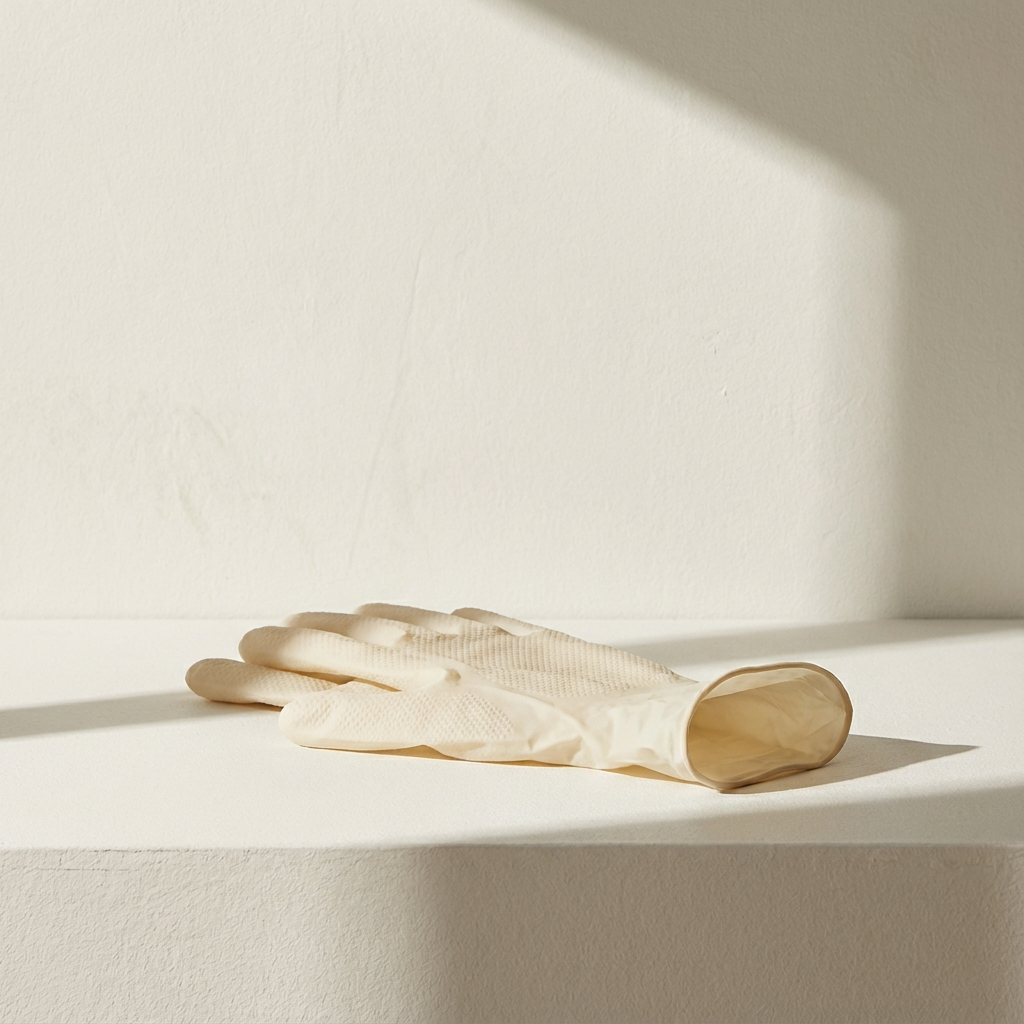 Rękawiczki jednorazowe na dłoniach