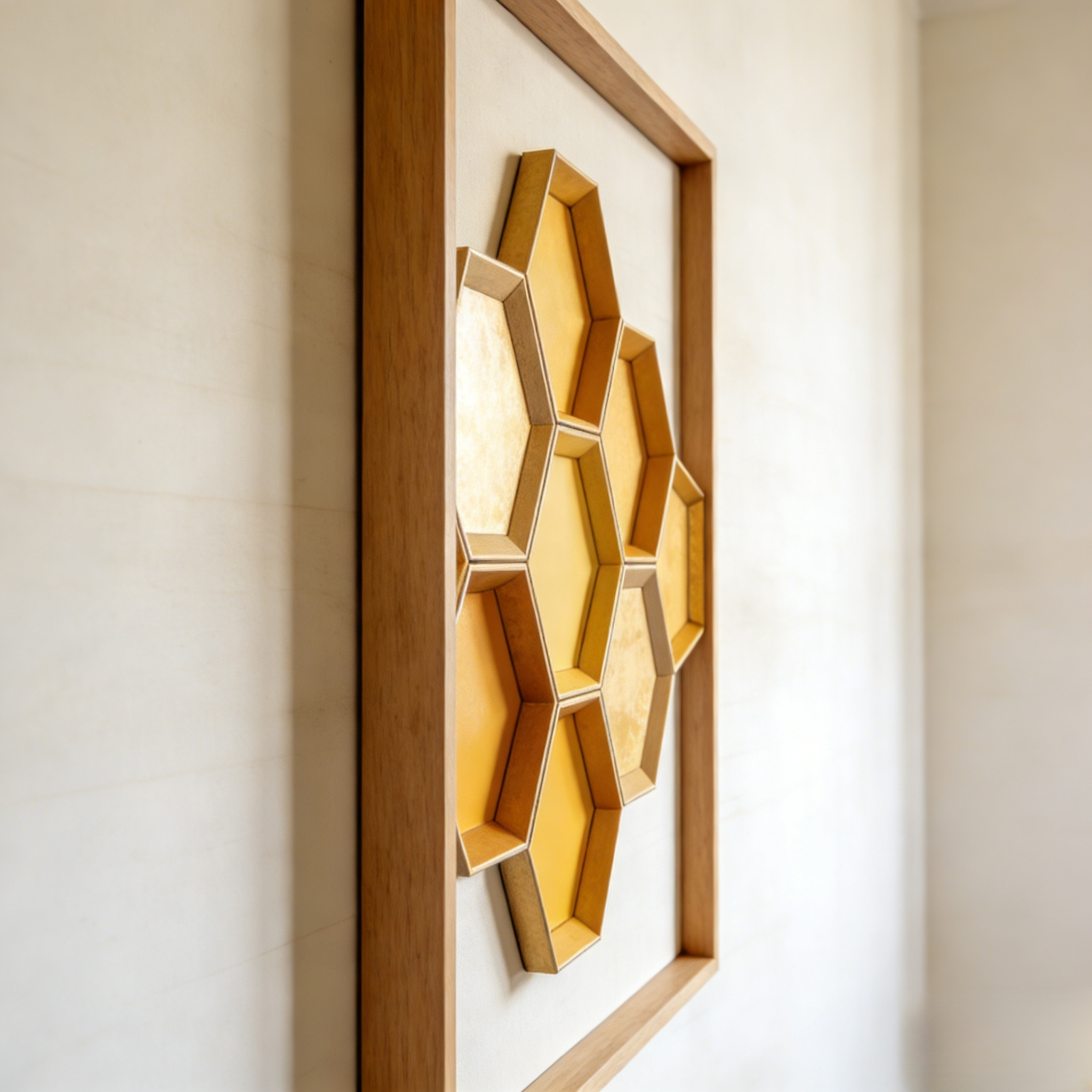 Pictură murală stil fagure