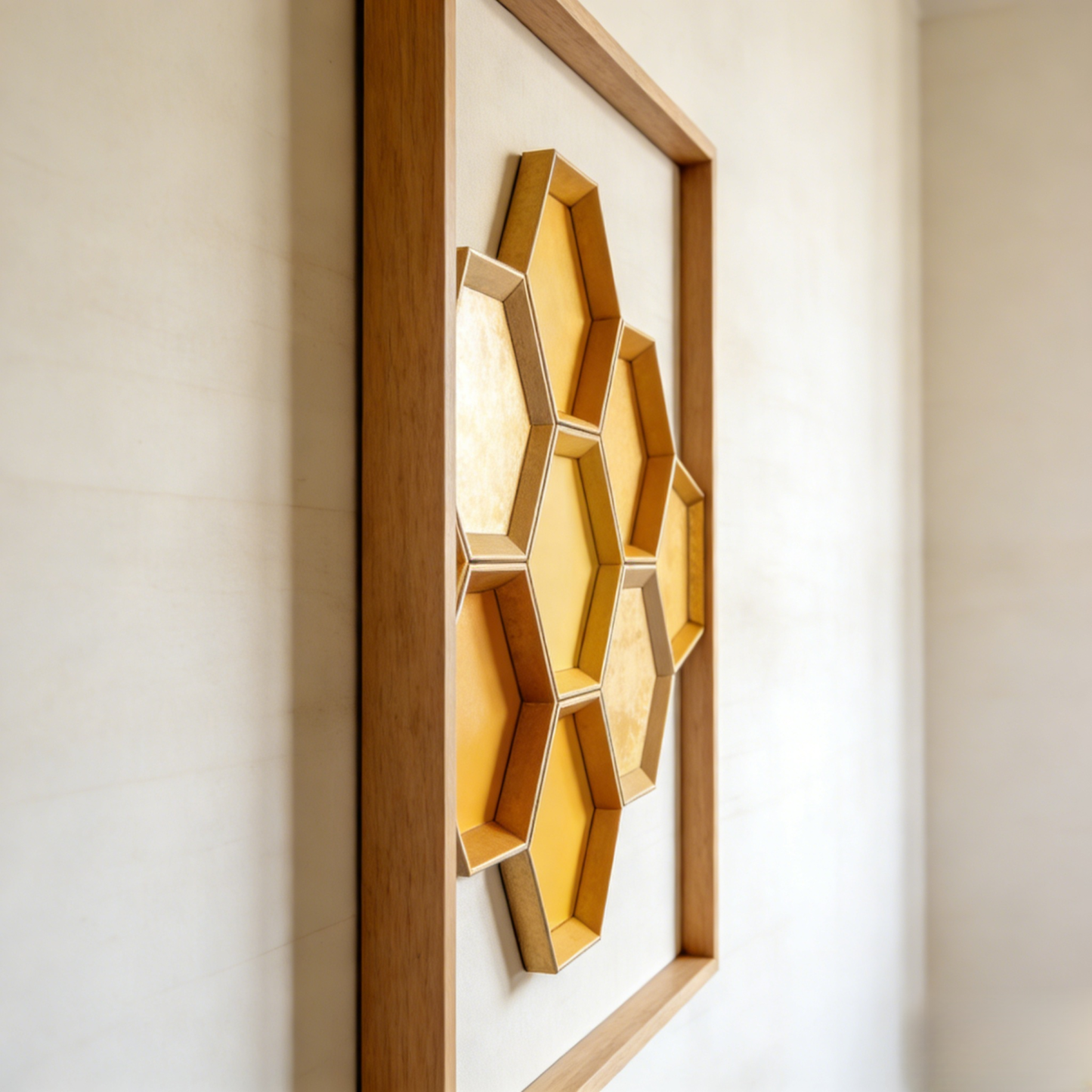 Pictură murală stil fagure