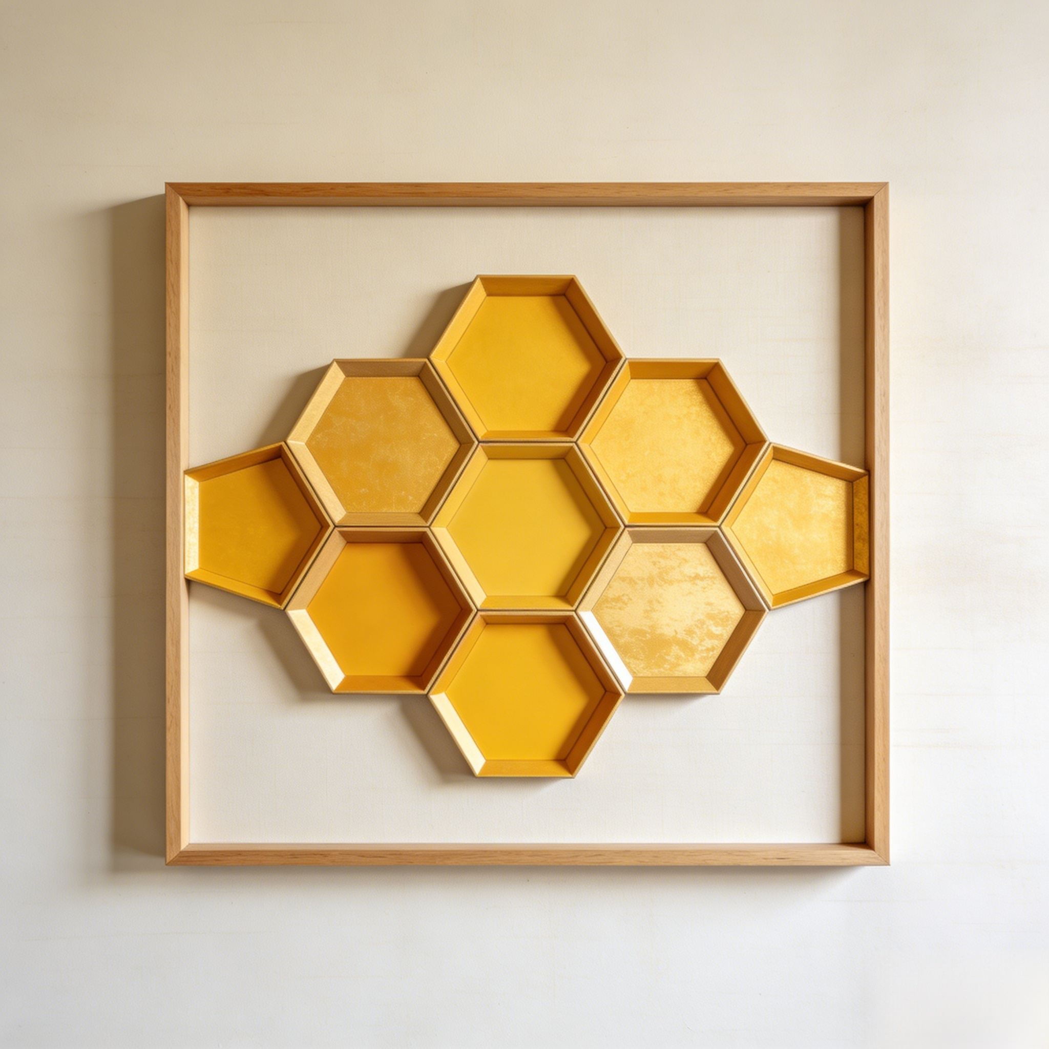 Pictură murală stil fagure