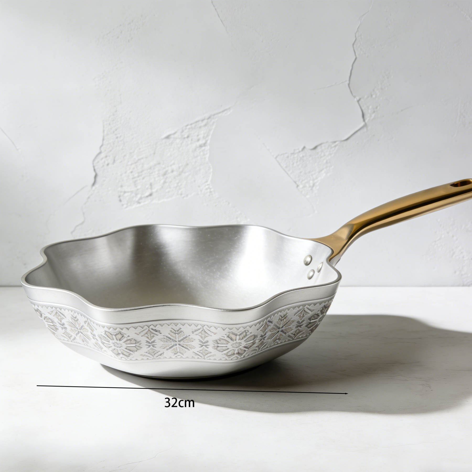 Wok ze stali nierdzewnej 