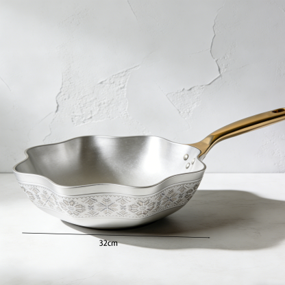 Wok ze stali nierdzewnej 