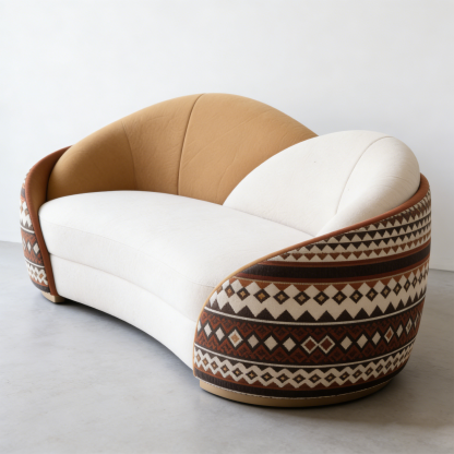 Kolorowa sofa kontrastowa 