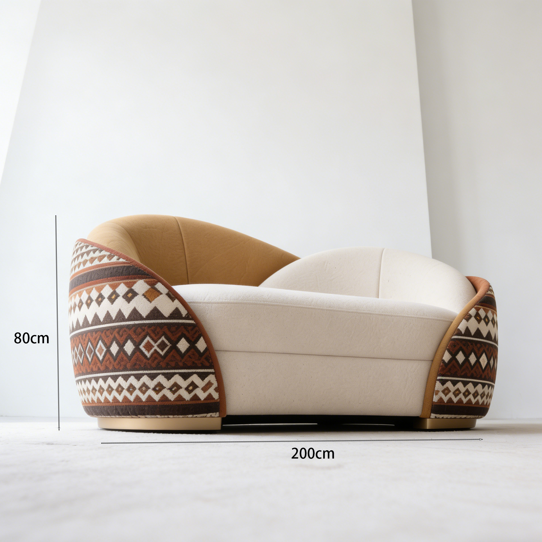 Kolorowa sofa kontrastowa 